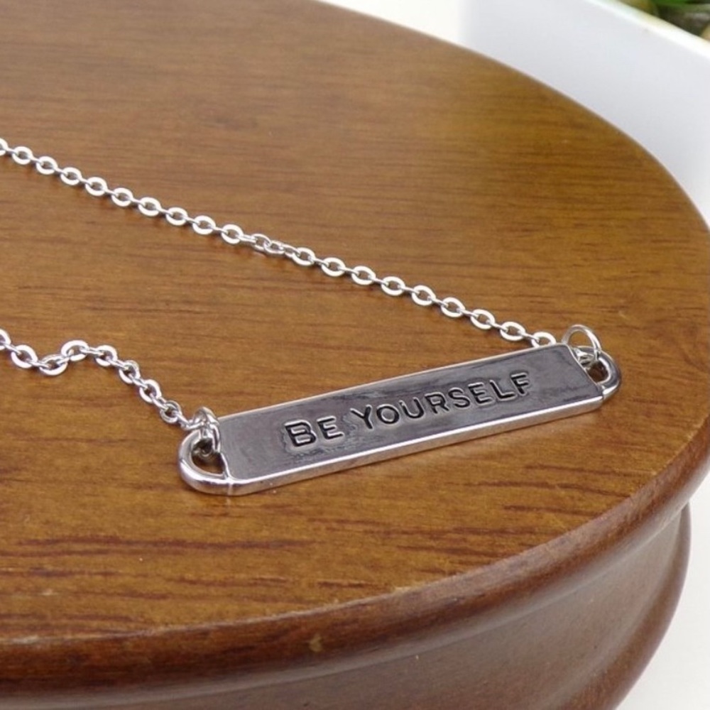 Artisan-Crafted “Be Yourself” Charm Necklace